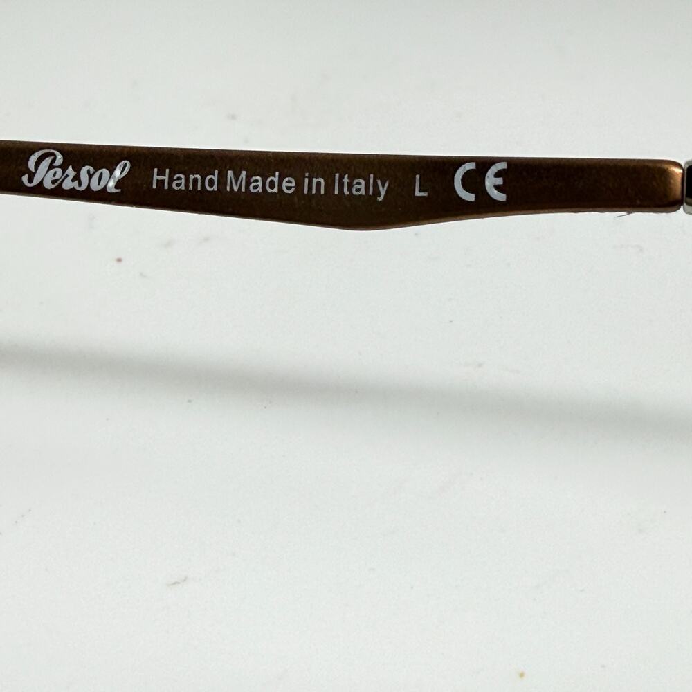 PERSOL PO3246V 1052 Madreterra Demo Lens Rectangle 51-17-140‎ Men's H20101 - Picture 7 of 8